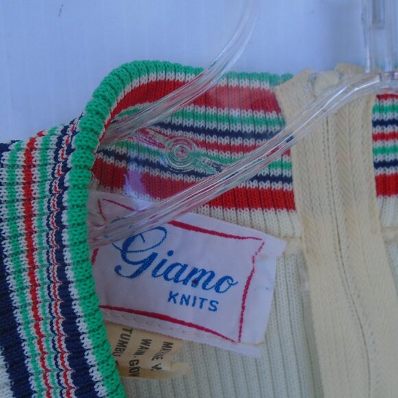 vintage Giamo Knits Womens Maxi Dress Size S Beige - Picture 2 of 5